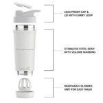 TrueBasics Clean Whey Protein Isolate + Concentrate 2.2 lb Chocolate & Steel Pro Shaker 700 ml Combo - Image 5