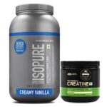 Whey Protein Isolate 4.4 lb & Optimum Nutrition Micronized Creatine 250g Combo, 2 Piece(s)/Pack