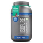 Isopure 100% Whey Protein Isolate with Less Than 1.5 Grams Carbs, 1 kg (2.2 lb), Creamy Vanilla (10% Extra Free)
