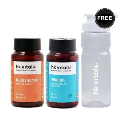 HealthKart HK Vitals Multivitamin & Fish Oil 60 caps Combo