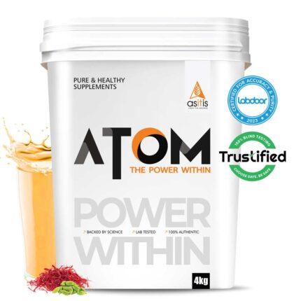 AS-IT-IS Nutrition ATOM Whey Protein with Enzymes, 4 kg (8.8 lb)