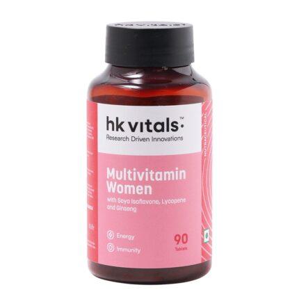 HealthKart HK Vitals Multivitamin Women with Ginseng, Ginkgo Biloba, Soya-Isoflavones & Lycopene,  90 tablet(s)  Unflavoured