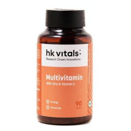 HealthKart HK Vitals Multivitamin with Zinc & Vitamin C,  90 tablet(s)  Unflavoured
